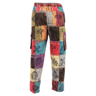 Fleece Lined Patchwork Trousers