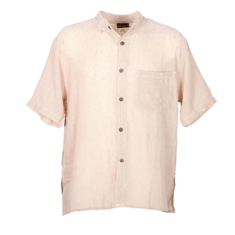 Short Sleeve Hemp Kurta Shirt