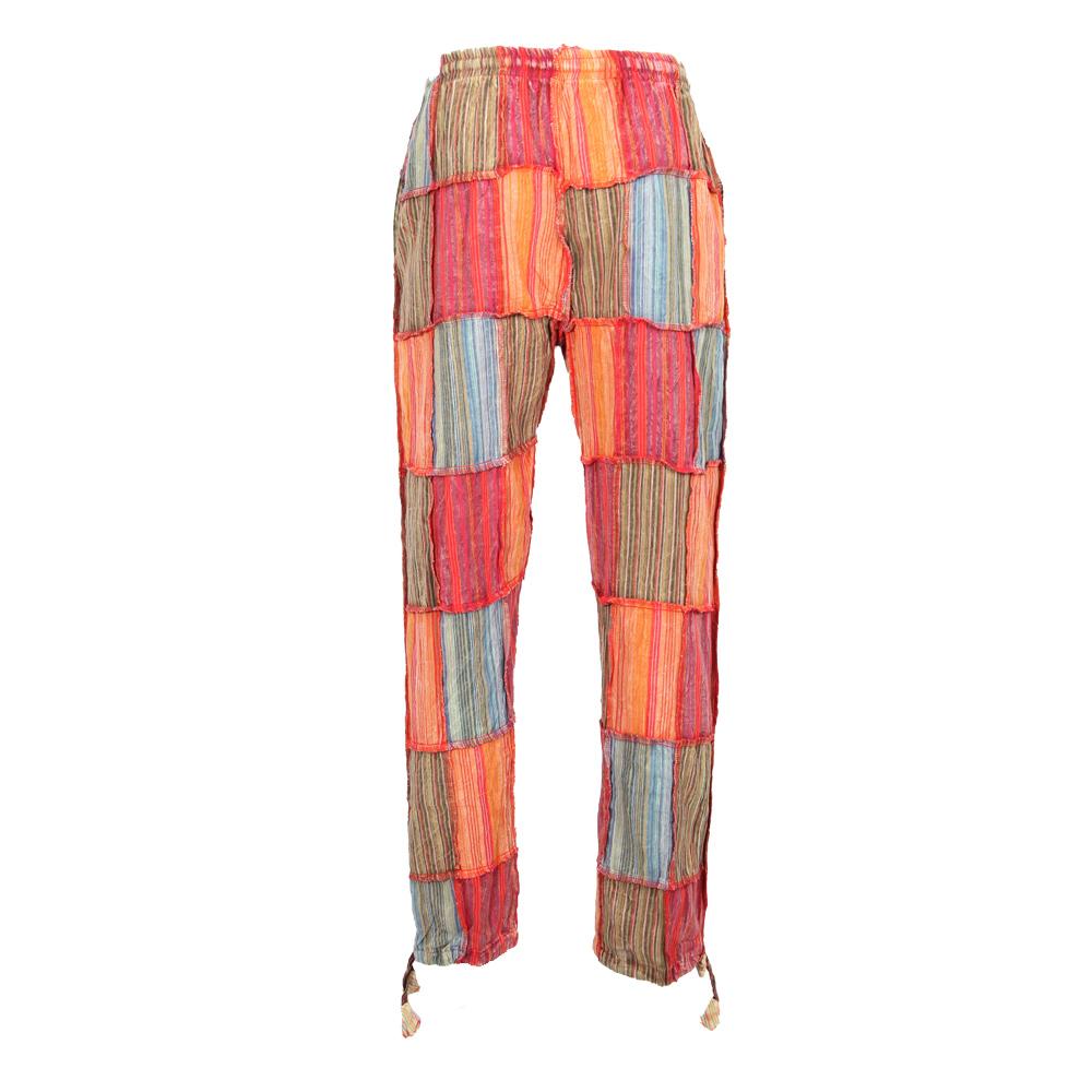 Cotton Patchwork Trousers..