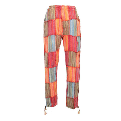 Cotton Patchwork Trousers