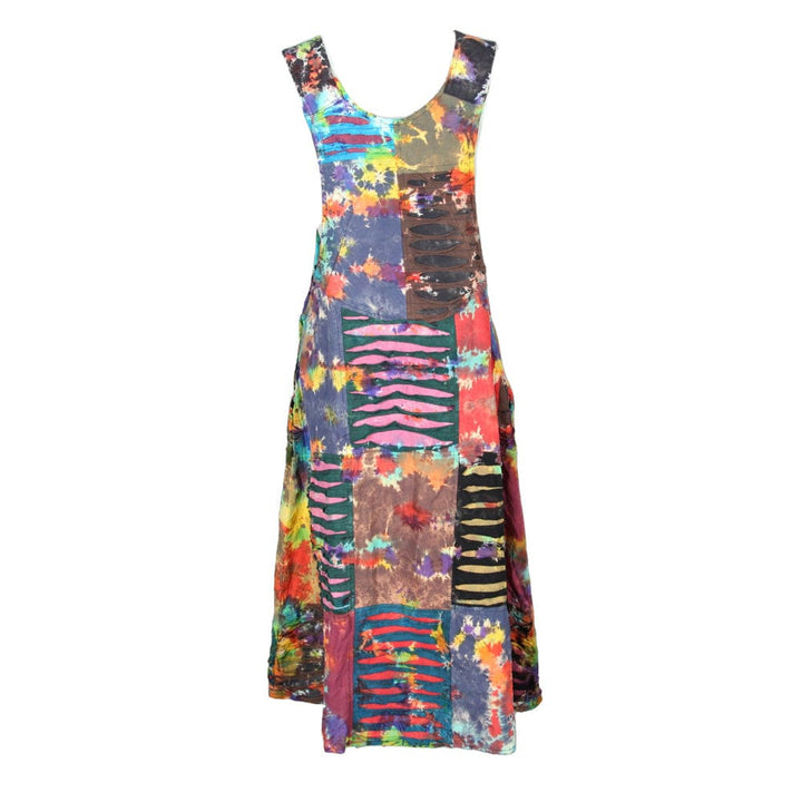 Patchwork Tie Dye Dress