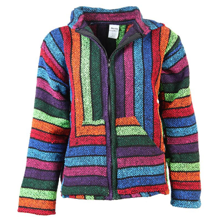 Men's Zipped Mexican Baja Hoodie