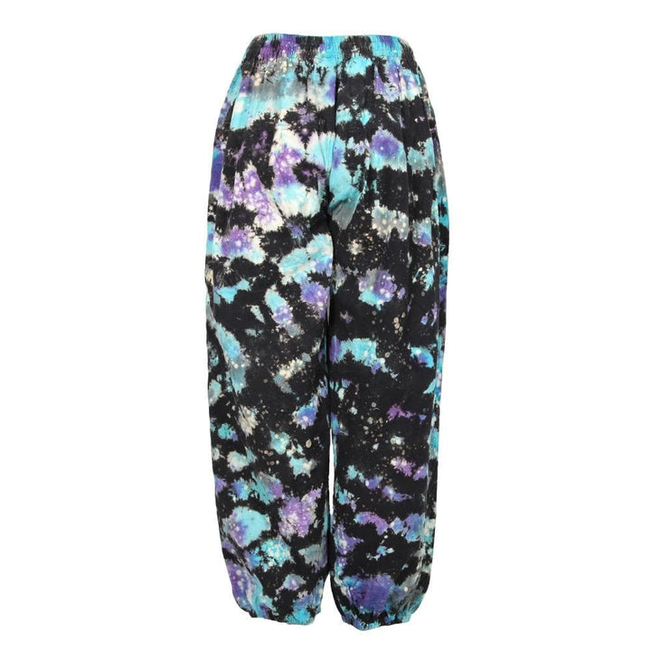 Embroidered Celestial Tie Dye Harem Pants