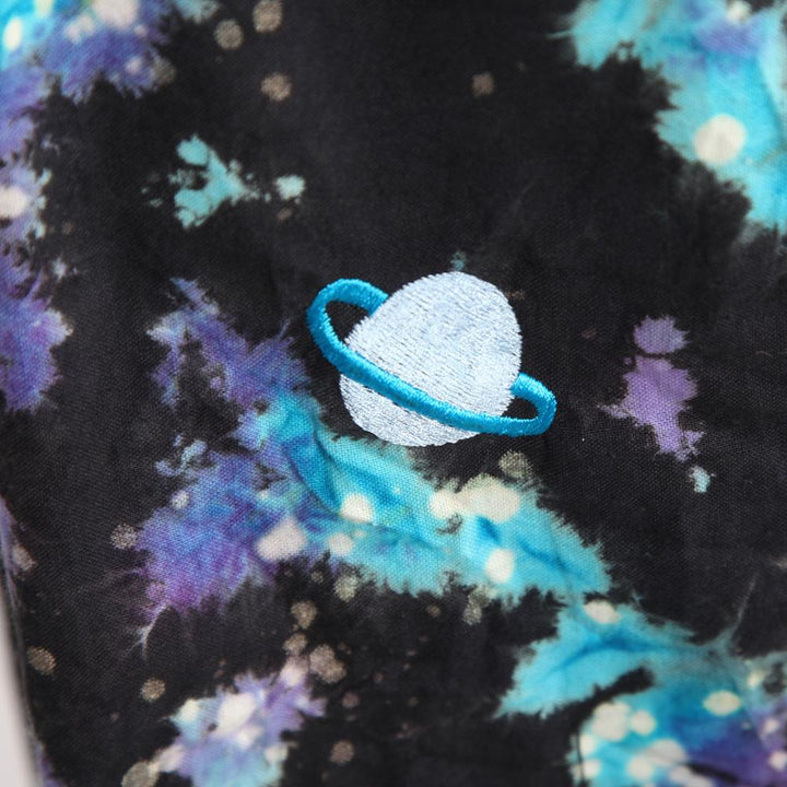 Embroidered Celestial Tie Dye Harem Pants