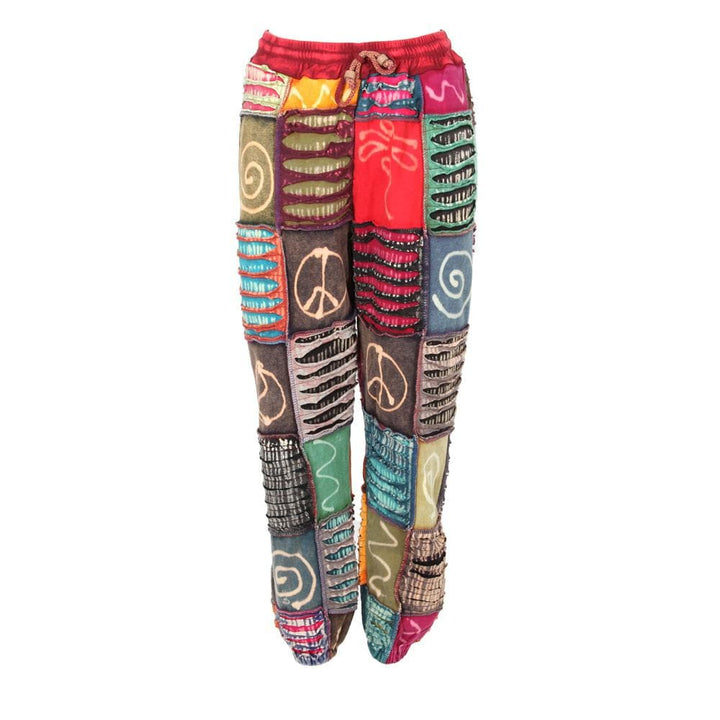 Jersey Cotton Patchwork Harem Pants