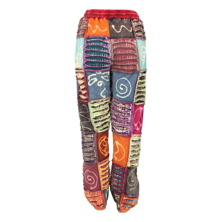 Jersey Cotton Patchwork Harem Pants
