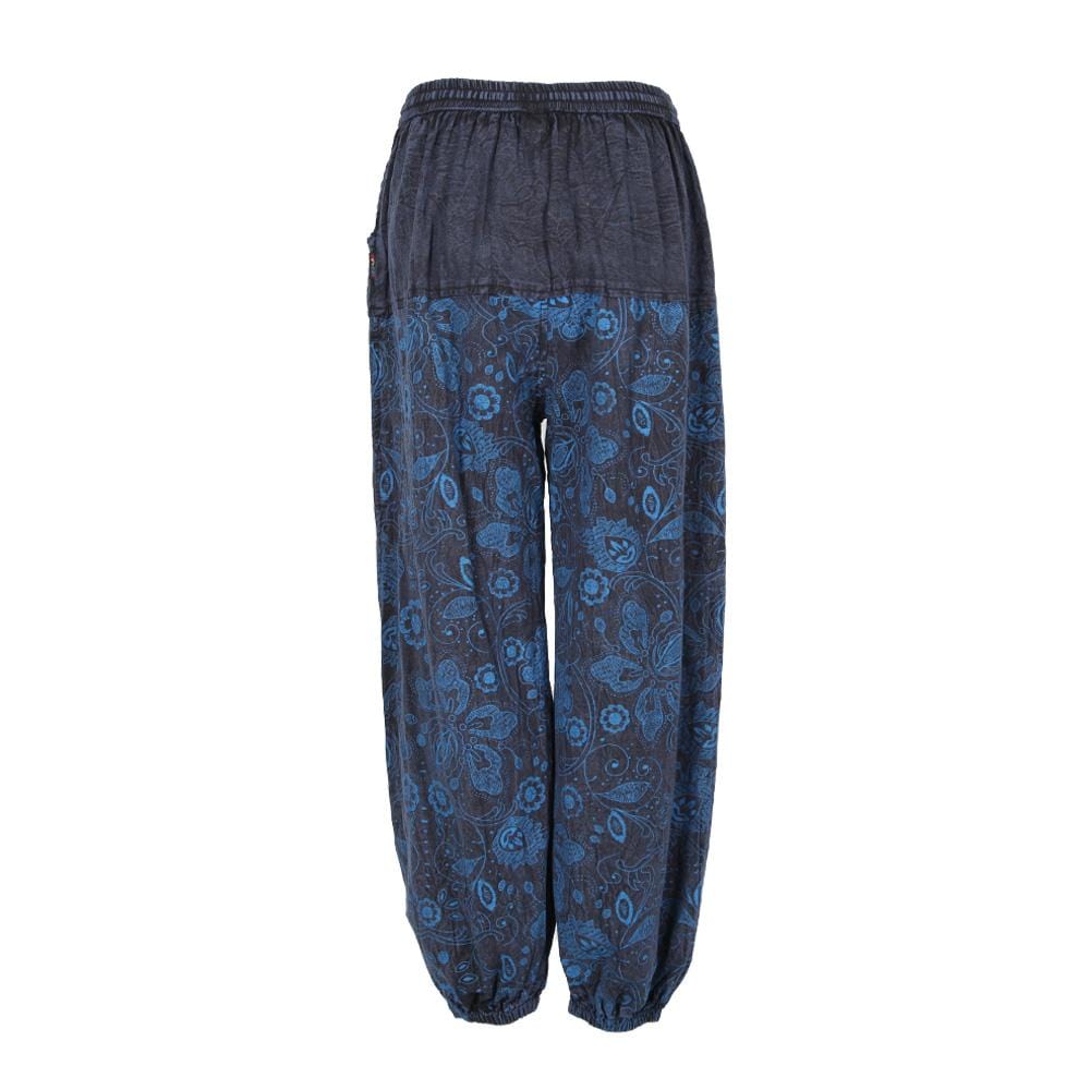 Embroidered & Screen Print Harem Pants