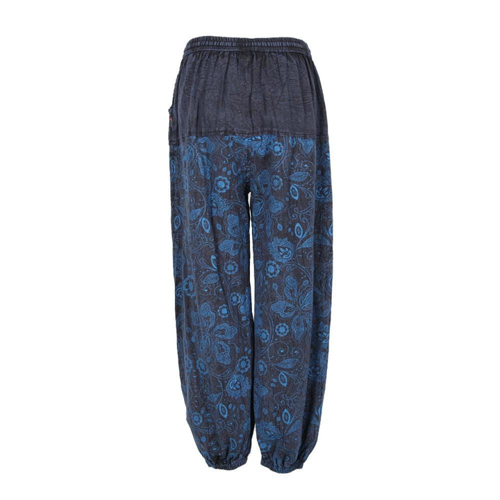 Embroidered & Screen Print Harem Pants