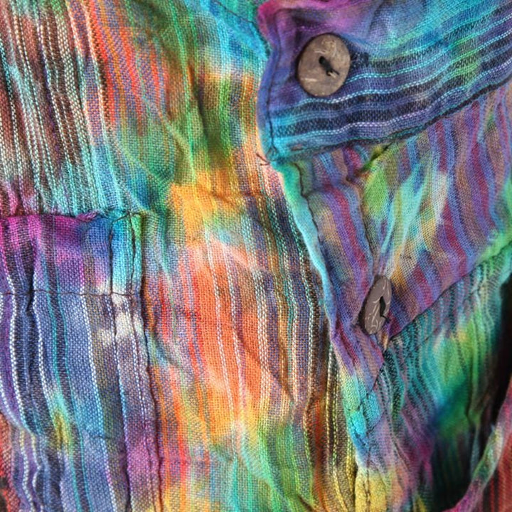 Tie Dye Patchwork Dungarees