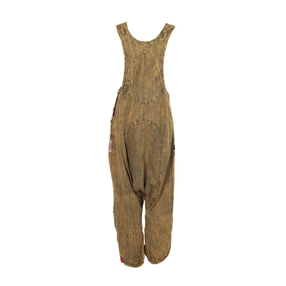 Women's Sari Patch Dungarees