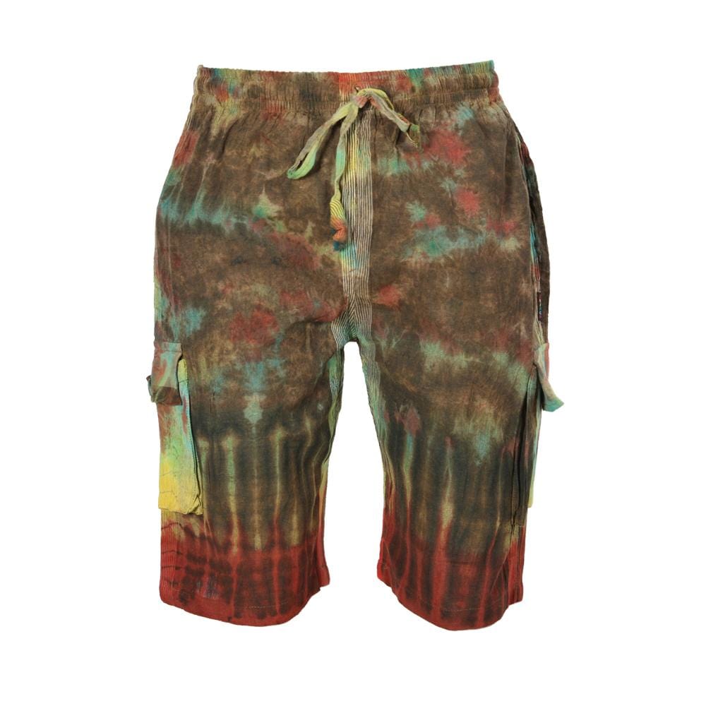 Tie dye cargo sales shorts