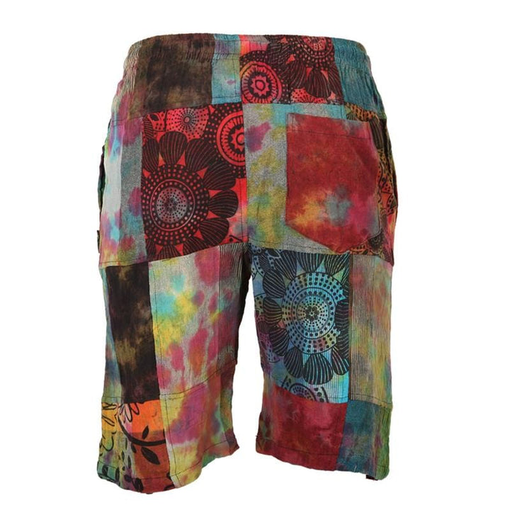 Tie Dye Patchwork Shorts
