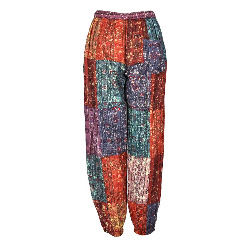 Speckled Patchwork Harem Pants