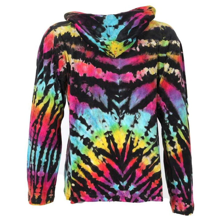 Oversized Velvet Tie Dye Hoodie