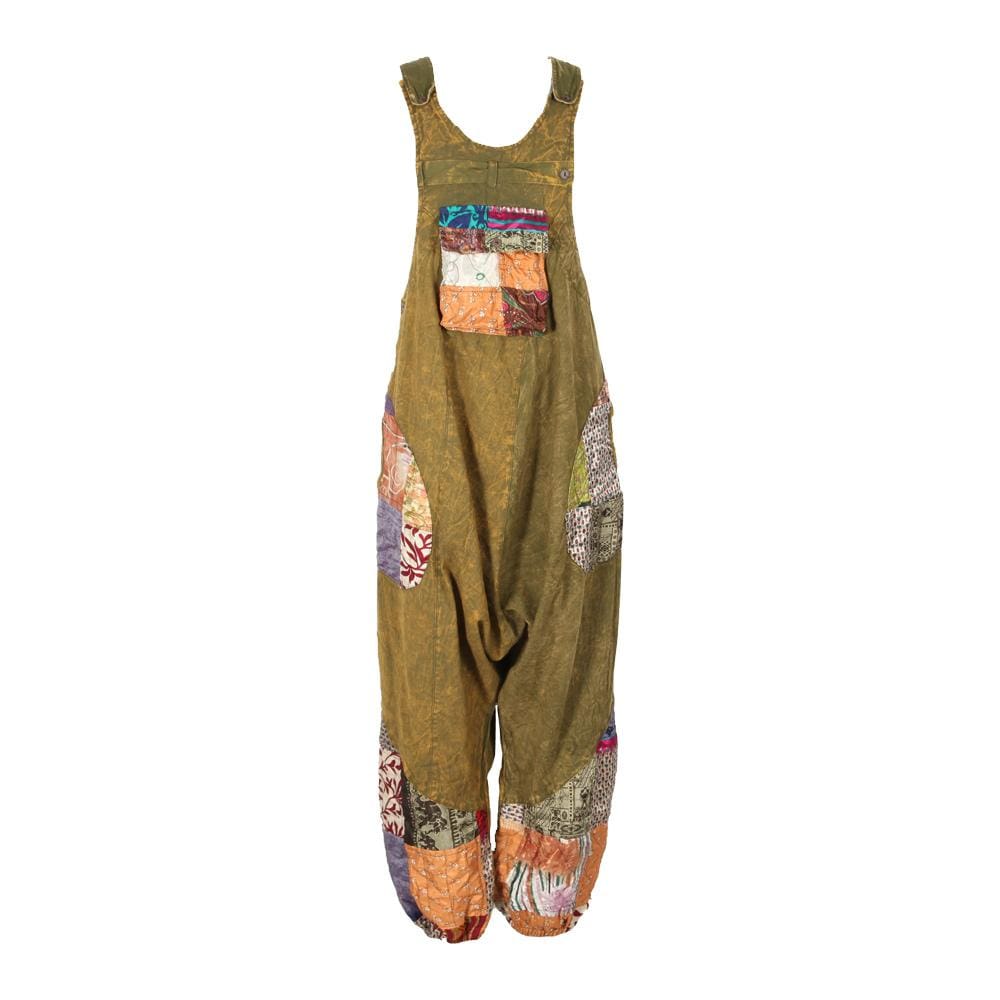 Sari Patch Harem Dungarees