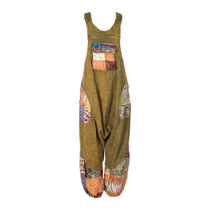 Sari Patch Harem Dungarees