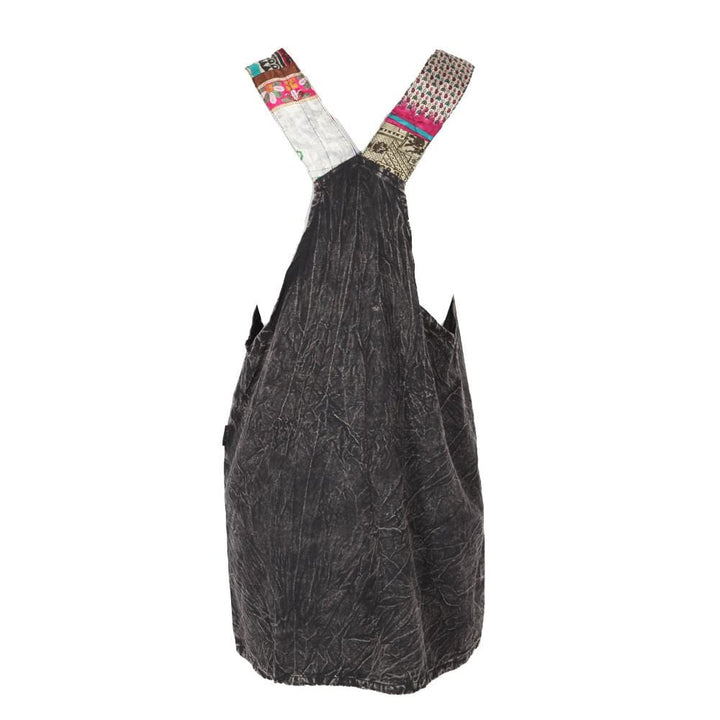 Sari Patch Pinafore Dress