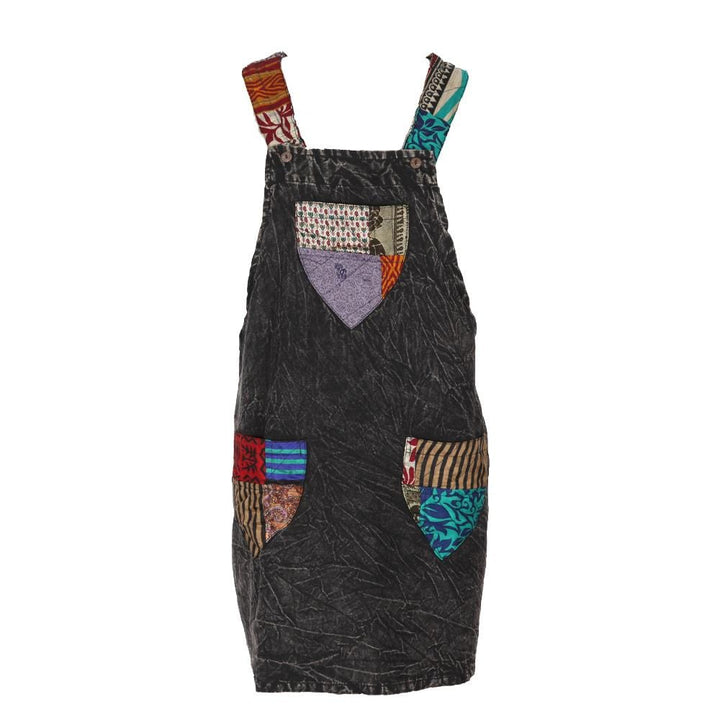 Sari Patch Pinafore Dress