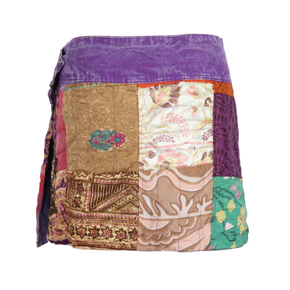 Sari Patchwork Popper Skirt