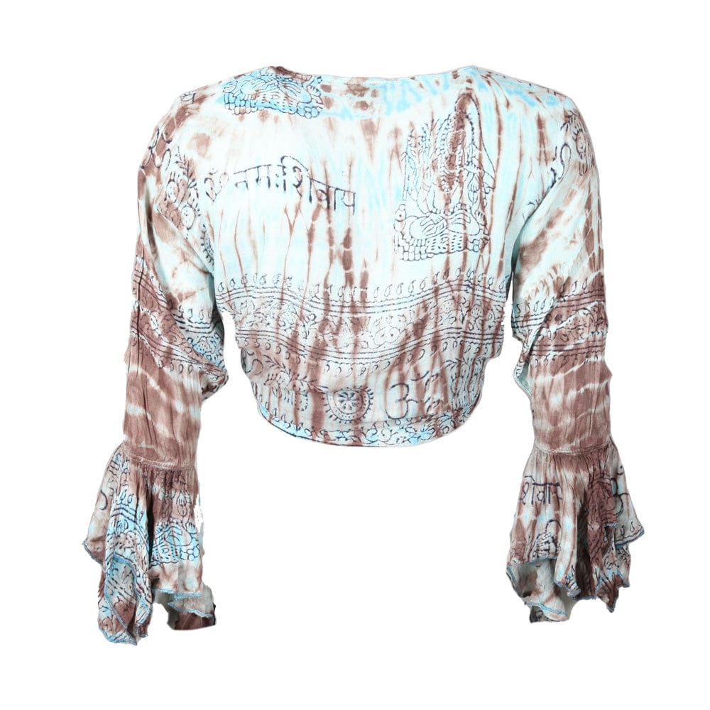 Bell Sleeve Tie Top