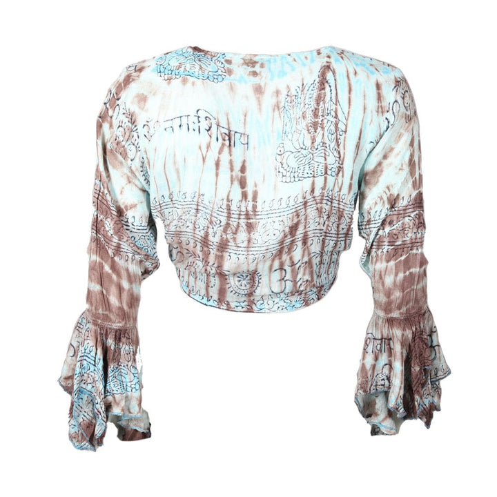 Bell Sleeve Tie Top
