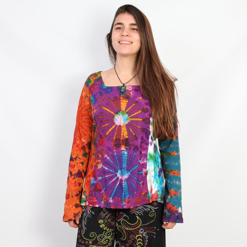 Tie Dye Long Sleeve Top