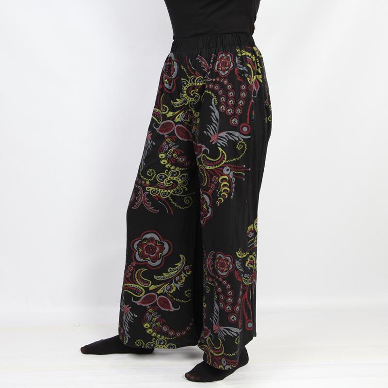 Wide Leg Screen Print Trousers