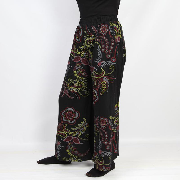 Wide Leg Screen Print Trousers
