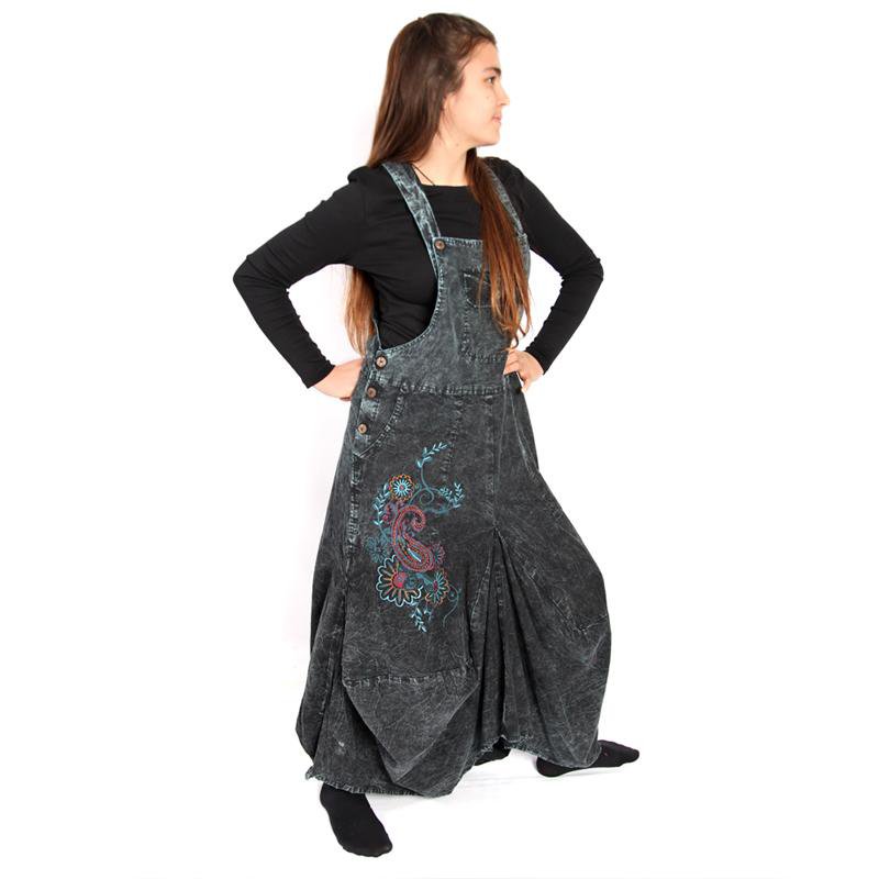 Stone Washed Dungaree Dress