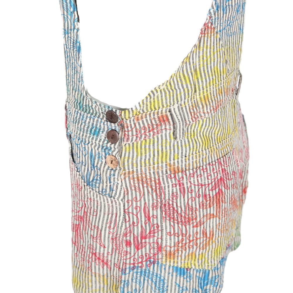 Rainbow Floral Printed Playsuit
