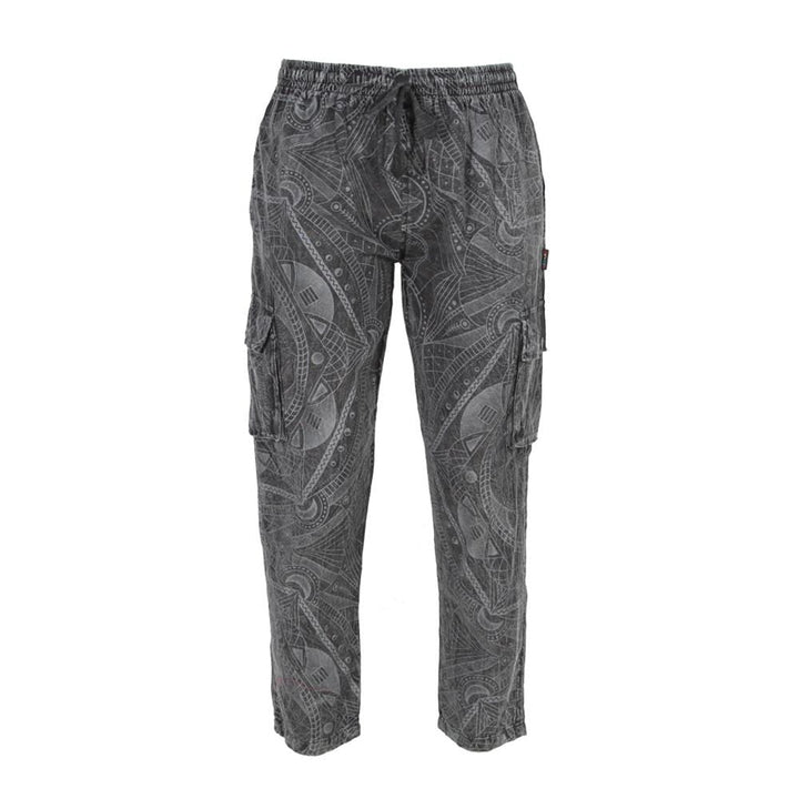 Screen Print Cargo Trousers