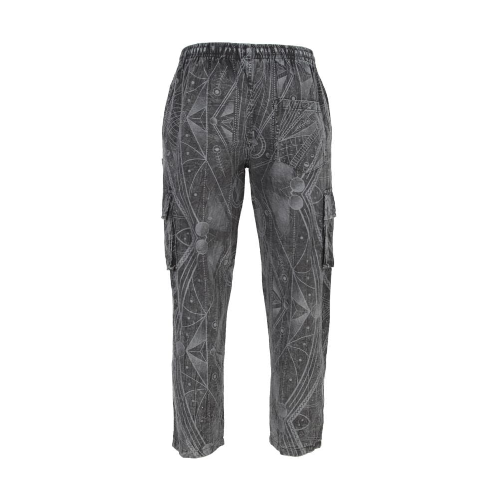 Screen Print Cargo Trousers