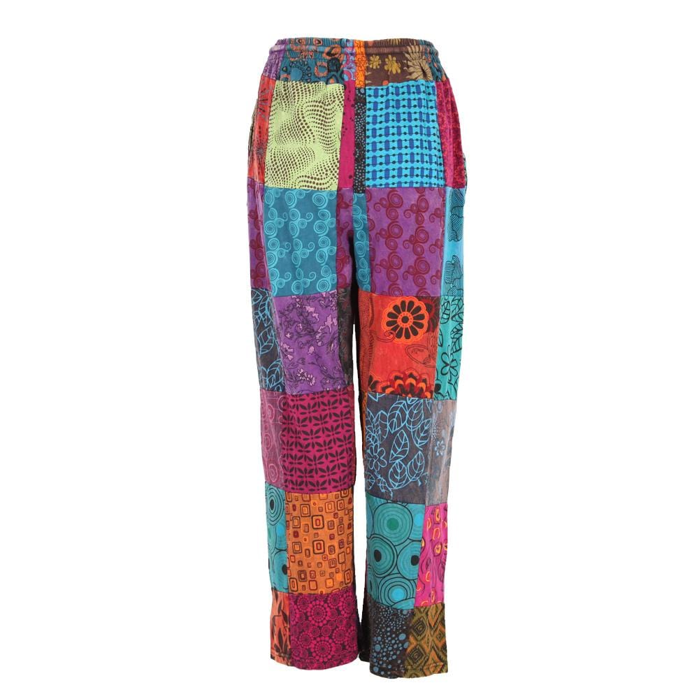 Patchwork Straight Leg Trousers