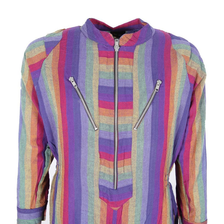 Purple Striped Jumpsuit