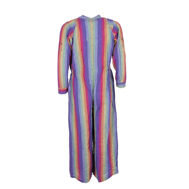 Purple Striped Jumpsuit