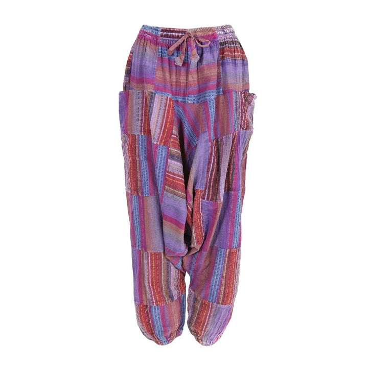 Overdyed Patchwork Harem Pants
