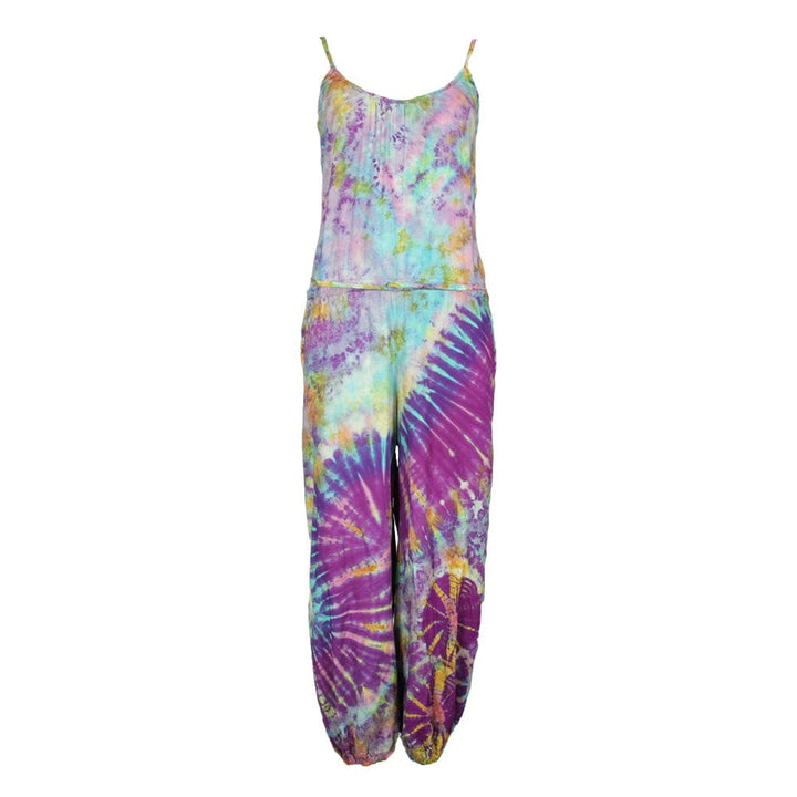 Purple Tie Dye Jumpsuit