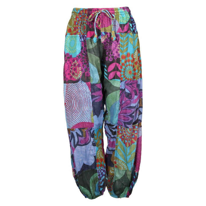 Embroidered Lightweight Harem Pants