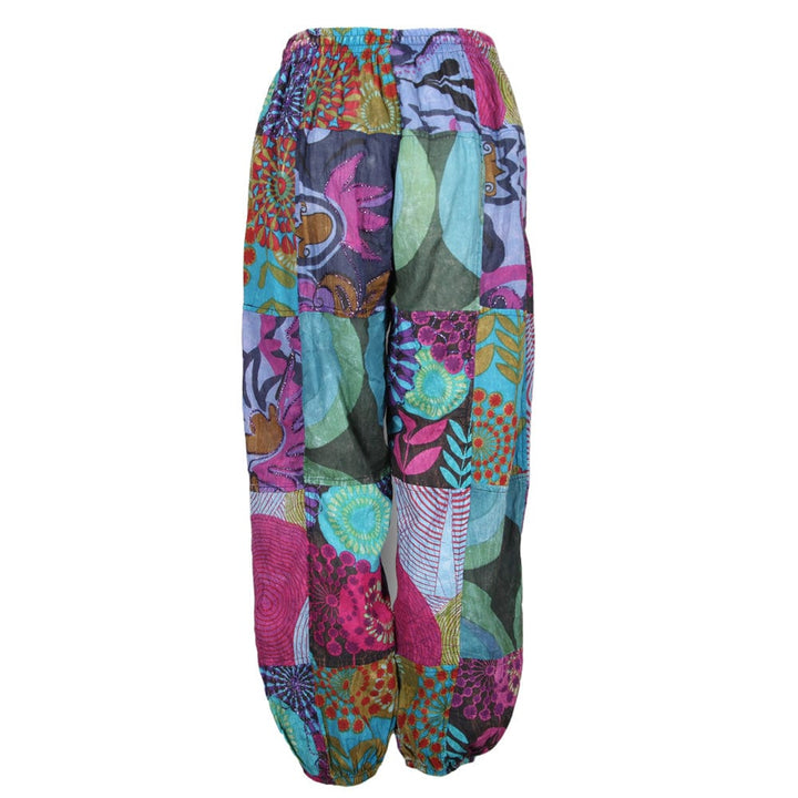 Embroidered Lightweight Harem Pants