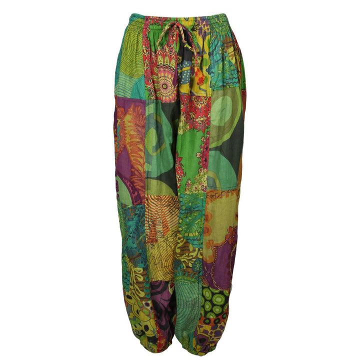 Embroidered Lightweight Harem Pants