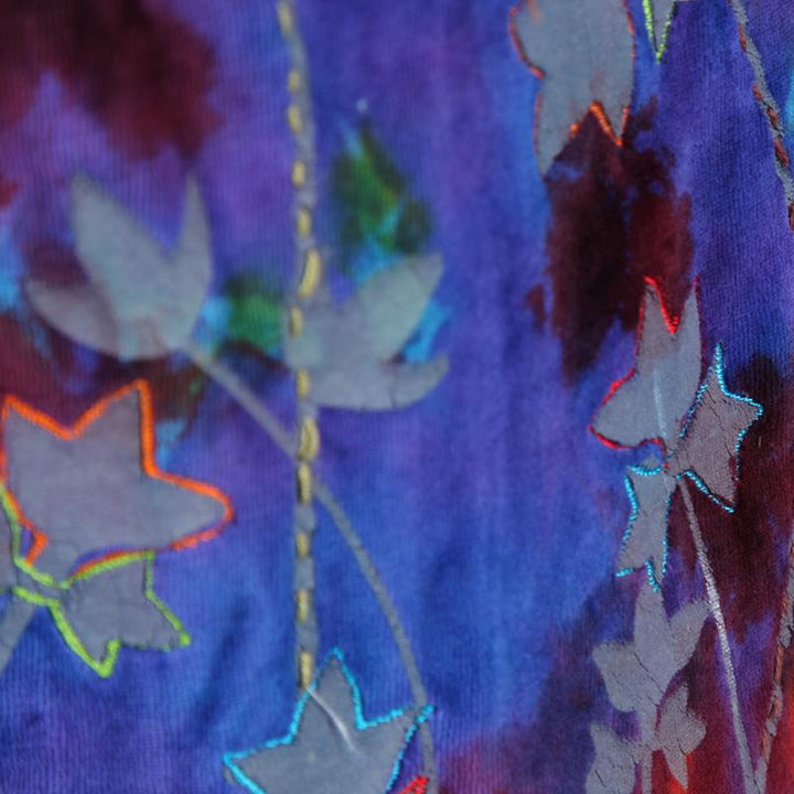 Velvet Tie Dye A-line Mini Dress