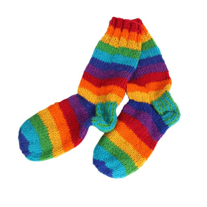 Thick Wool Rainbow Socks
