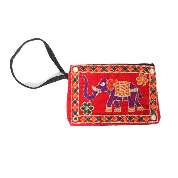 Elephant Purse With Gold Thread