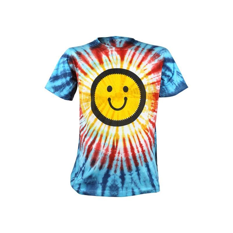 smiley tie dye shirt