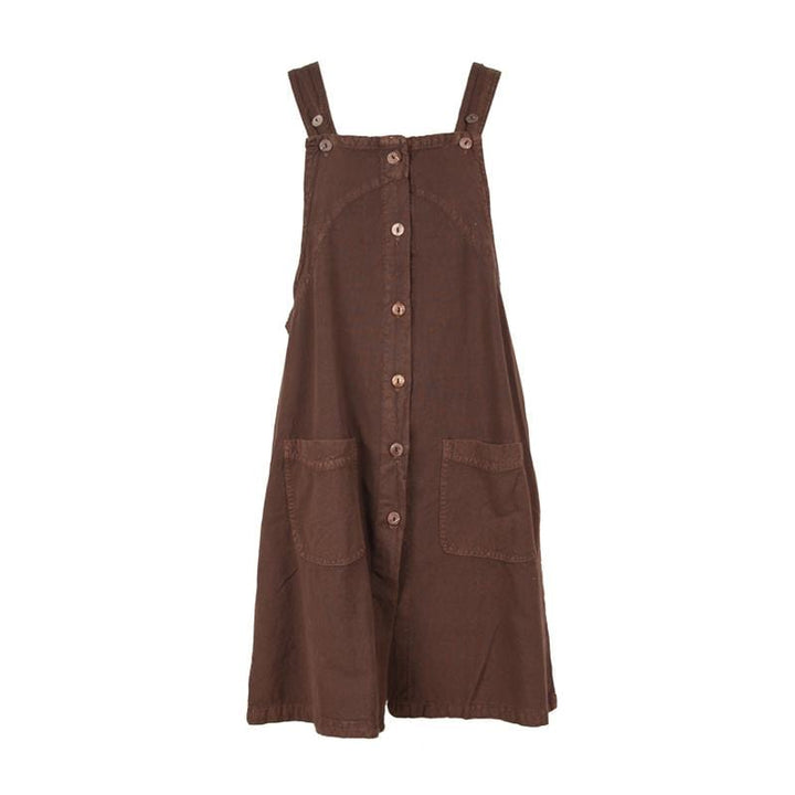 Button-Through Pinafore Dress