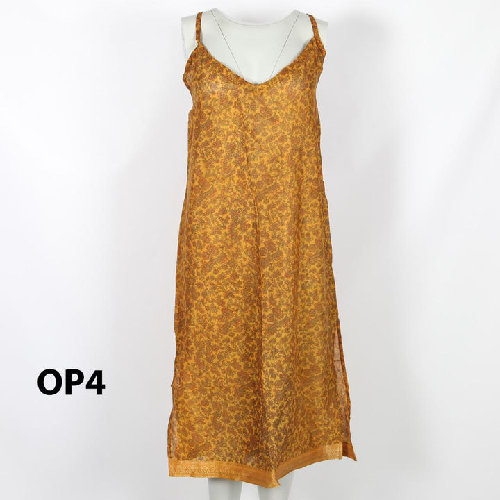 Upcycled Sari Slip Dress