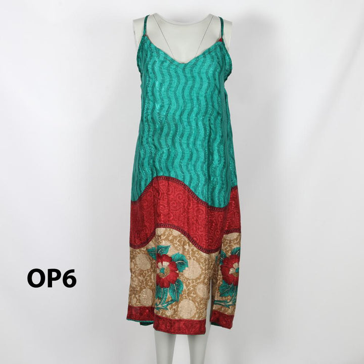 Upcycled Sari Slip Dress