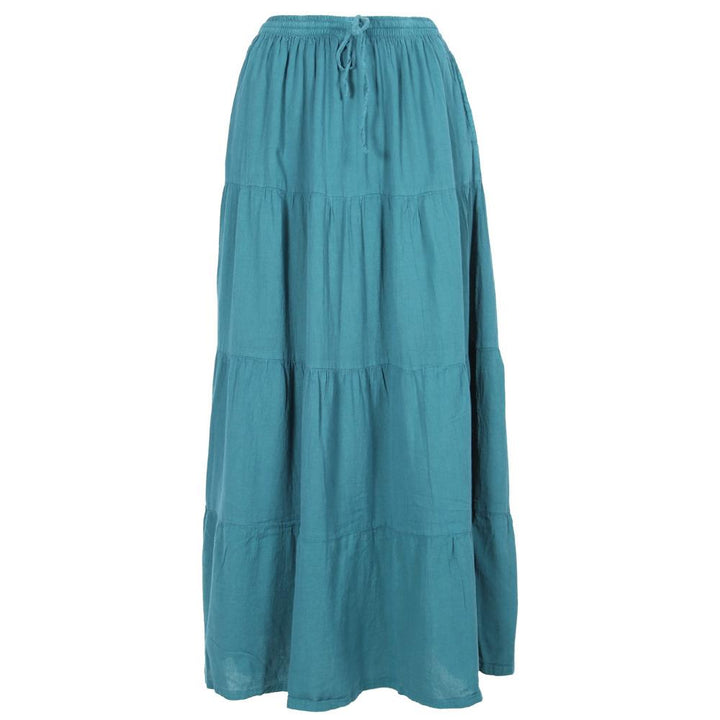 Bohemian Style Long Tiered Skirt