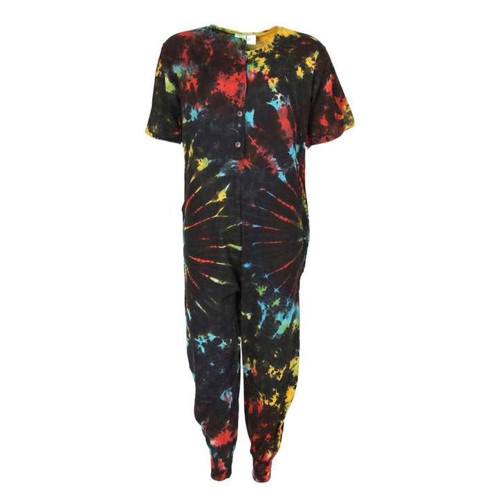 Tie Dye Button Jumpsuit..