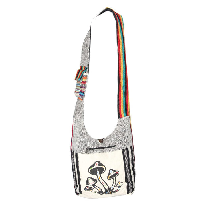 Mushroom Print Slouch Shoulder bag
